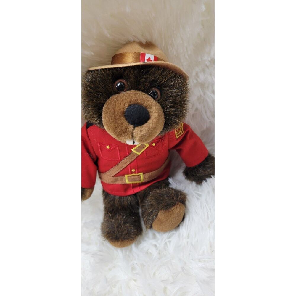 RCMP Sergeant Bucky Beaver 10" Canadian Mounted Police Stuffed Plush Animal